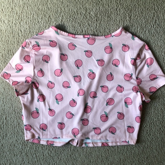 🍑 Peach cropped short sleeve cardigan - SHEIN - size L/XL 🍑 - Picture 9 of 9